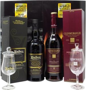 Ardbeg Corryvreckan Glenmorangie Lasanta Whisky 70cl x 2 40 ABV Glass Pack