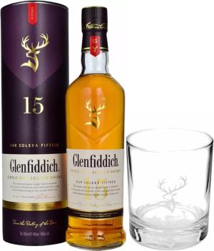 Glenfiddich 15 Year Old Branded Glass Tumbler