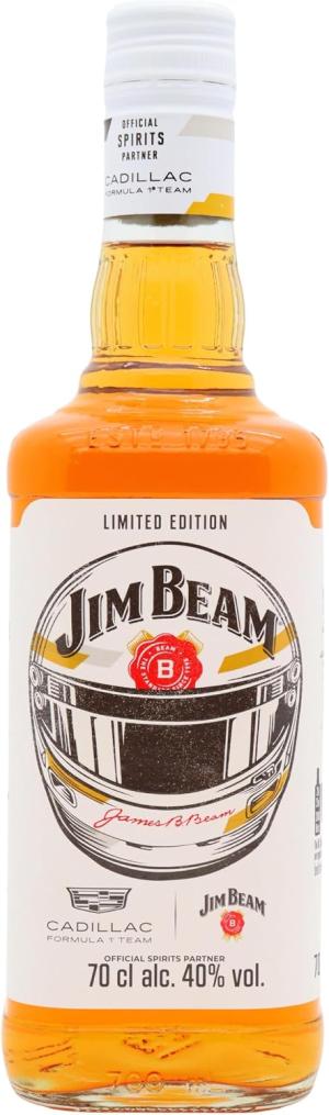 Jim Beam 4 year old Cadillac F1 Team 2026 Limited Edition White Label Kentucky Straight Bourbon Whiskey 70cl 40 ABV