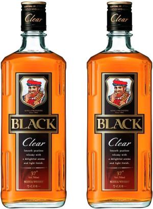 Nikka Whisky Black Clear 700ml 37 AlcVolPack of 2