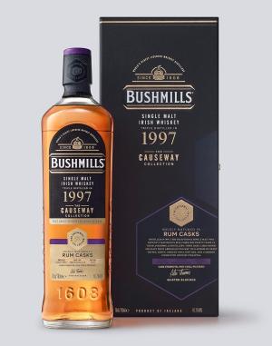 Bushmills Causeway Collection 1997 Rum Cask Whiskey 46 ABV 70cl Gift Box Limited Edition Rare Rum Cask Finish Tropical Fruit Spice Notes
