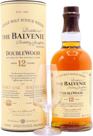 Balvenie Tasting Glass DoubleWood Single Malt 12 year old Whisky 70cl 40 ABV