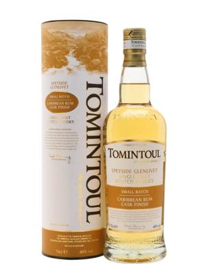 Tomintoul Caribbean Rum Cask Finish Kosher Certified Speyside Whisky