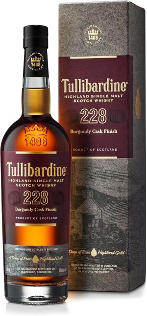 Tullibardine 228 Burgundy Cask Finish Single Malt Scotch Whisky 70cl 43ABV