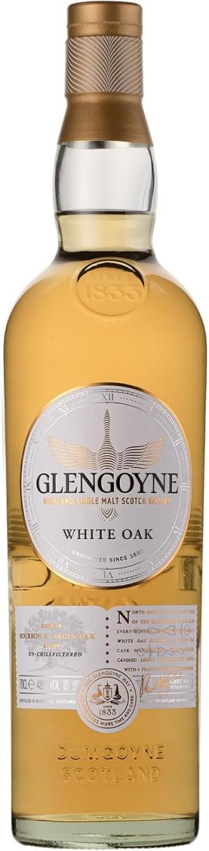 Glengoyne White Oak Highland Single Malt Scotch Whisky 70cl 48 ABV First Fill Bourbon and Virgin American Oak Casks for a Bright Fruity Flavour Ideal for Gifting