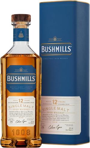 Bushmills 12 Year Old Irish Single Malt Whiskey 40 ABV 70cl AwardWinning Marsala Wine Casks Rich Honey Dried Fruit Spice Notes Sipping Gifts