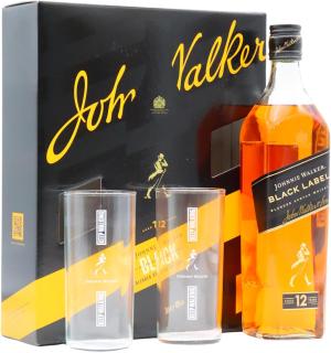 Johnnie Walker Black Label 2022 Holiday Edition Glass Pack Whisky 70cl 40 ABV