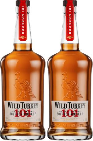 Wild Turkey 101 Kentucky Bourbon Whiskey 70 cl 505 ABV Ideal for an Old Fashioned Pack of 2