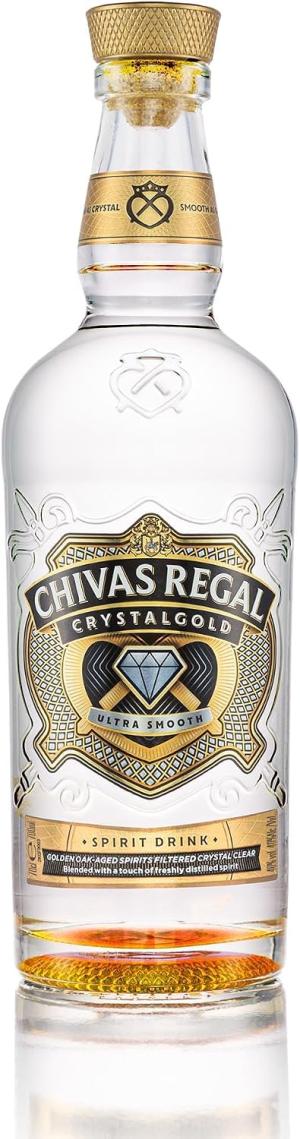 Chivas Regal Crystalgold Whisky Ultrasmooth Taste 40 ABV 70cl Scottish Blending Tradition Since 1801 Ideal for Sipping or Cocktails Crystalclear Filtration