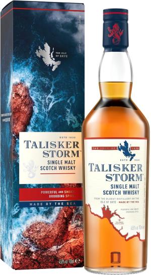 Talisker Storm Single Malt Scotch Whisky 458 vol 70cl Powerful Smoky Single Malt Whisky Brooding Spice Peppery Sweet Salty Flavours Scottish Whisky Made by the Sea