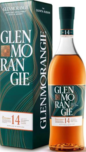 Glenmorangie Quinta Ruban 14 Years Old Single Malt Whisky Aged in Bourbon and Port Casks Gift Box 70cl