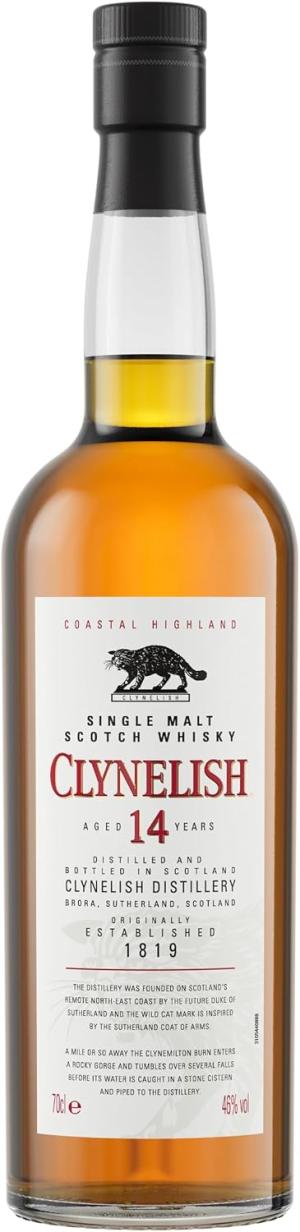 Clynelish 14 Year Old Single Malt Scotch Whisky 46 vol 70cl Coastal Highland Whisky with Island Style Single Malt Whisky Best Served Neat Long Finish