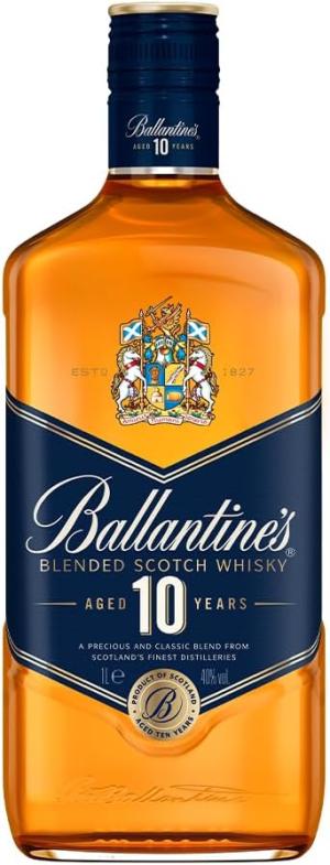 Ballantines 10 Year Old Scotch Whisky 1 Litre