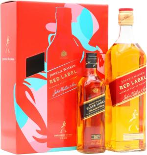 Johnnie Walker Red Black Label Gift Pack