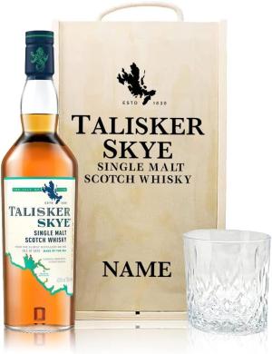 Personalised Talisker Skye Single Malt Scotch Whisky Gift Set with Glass Gifts For Him For Her Christmas Birthdays Fathers Day Mothers Day