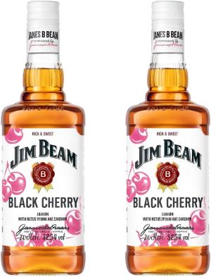 Jim Beam Red Stag Black Cherry Whisky 700 ml x 2 Bottles