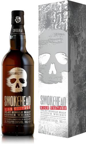 Smokehead High Voltage Islay Single Malt Scotch Whisky with Giftbox 70cl 58 ABV Rich and Intensely Peated Single Malt Scottish Whisky