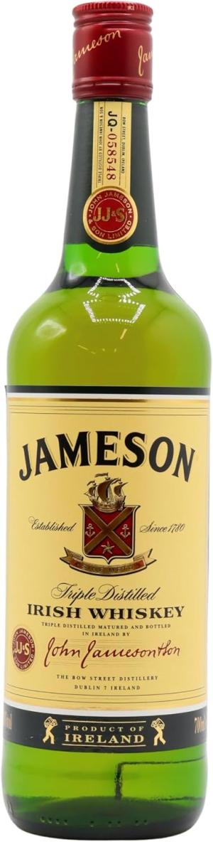 Jameson Triple Distilled Irish Whiskey 70cl 40 ABV Old Bottling
