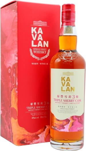 Kavalan Triple Sherry Cask Taiwanese Whisky 70cl 40 ABV