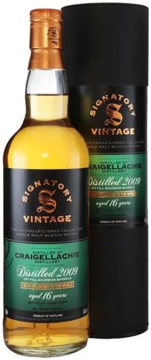Craigellachie 16 Year Old Speyside Single Malt Whisky by Signatory Vintage by Signatory Vintage