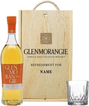 Glenmorangie Personalised Single Malt Scotch Whisky Gift Set with Glass 40 ABV 70cl