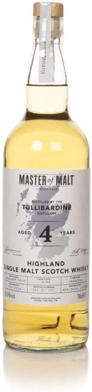 Tullibardine 4 Year Old 2018 Single Cask Master of Malt
