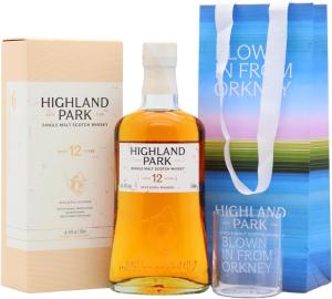 Highland Park 12 year old Single Malt Scotch Whisky 70cl 40 ABV Includes Branded Glass Gift Bag