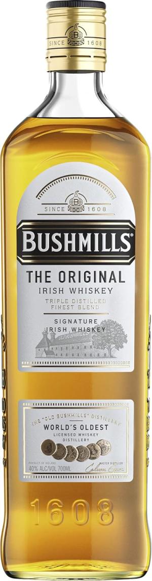 Bushmills Original Irish Whiskey 40 ABV 70cl AwardWinning Triple Distilled Smooth Honey Vanilla Fruity Notes Sipping Mixing Gifts