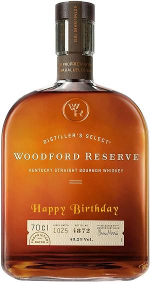 Woodford Reserve Bourbon Happy Birthday Engraved 70cl