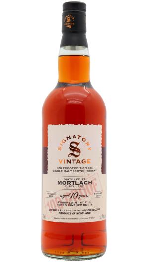 Mortlach 10 year old Signatory Vintage 100 Proof Batch 84 Single Malt Scotch 2016 Whisky 70cl 571 ABV