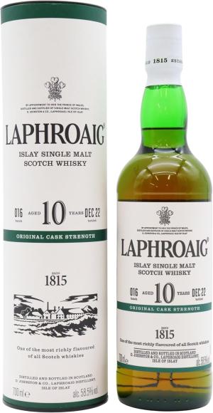 Laphroaig 10 year old Cask Strength Batch 016 Islay Single Malt Scotch Whisky 70cl 585 ABV