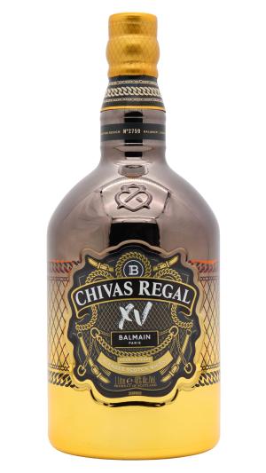 Chivas Regal 15 year old XV Balmain Level 1 Limited Edition Blended Scotch Whisky 100cl 40 ABV 1 Litre