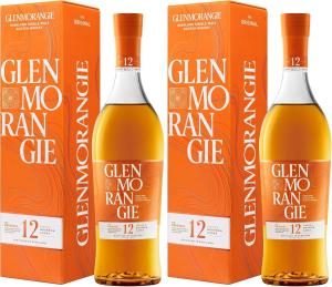 Glenmorangie The Original 12 Years Old Single Malt Whisky Aged in Bourbon Casks Gift Box 70cl Pack of 2