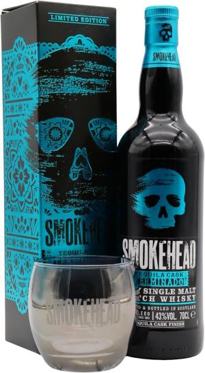 Smokehead Terminado Tequila Cask Islay Single Malt Scotch Whisky 70cl 43 ABV Includes Branded Glass