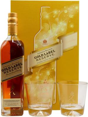 Johnnie Walker Gold Label Reserve Gift Pack with 2x Glasses