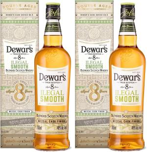 Dewars Ilegal Smooth 8YO Blended Scotch Whisky Mezcal Cask 40 ABV 70cl Pack of 2