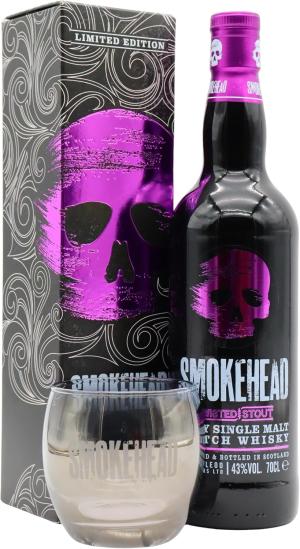 Smokehead Twisted Stout Islay Single Malt Scotch Whisky 70cl 43 ABV Includes Branded Glass