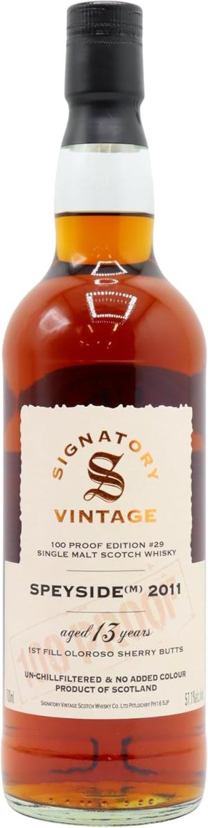 The Macallan 13 year old Signatory Vintage 100 Proof Batch 29 Single Malt Scotch 2011 Whisky 70cl 571 ABV