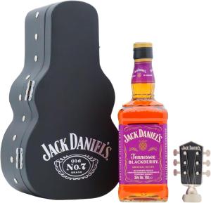 Jack Daniels Tennessee Blackberry Whiskey Liqueur 70cl 35 ABV Guitar Case