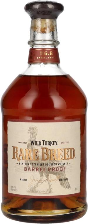 Wild Turkey Rare Breed Kentucky Bourbon Whiskey 70 cl 584 ABV Barrel Proof Bourbon Complete With Gift Box