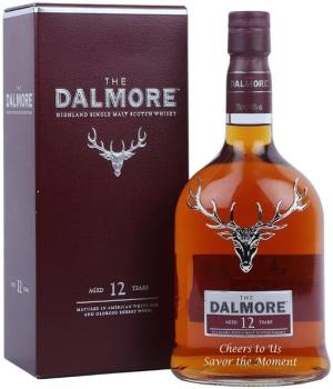 Personalised Dalmore 12 Year Old Single Malt Scotch Whisky Gift For Men Customised Engraved Whisky Bottle Dalmore 12 Whisky With Custom Engraving Gift For Birthday Xmas Anniversary 70cl40