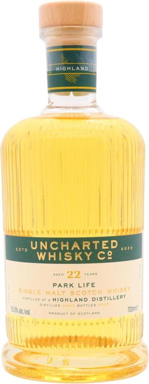 Park Life 22 year old Uncharted Whisky Co Highland Single Malt Scotch 2003 Whisky 70cl 55 ABV
