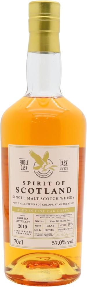 Caol Ila Spirit Of Scotland Single Cask 3075852010 15 year old Whisky 70cl 57 ABV