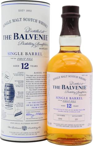 Balvenie 12 year old Single Barrel First Fill Single Cask Scotch Whisky 70cl 478 ABV