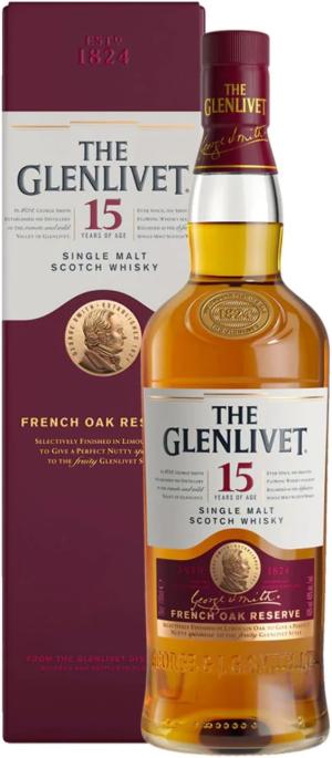 Glenlivet French Oak Reserve Single Malt Scotch 15 year old Whisky 100cl 40 ABV Old Bottling 1 Litre