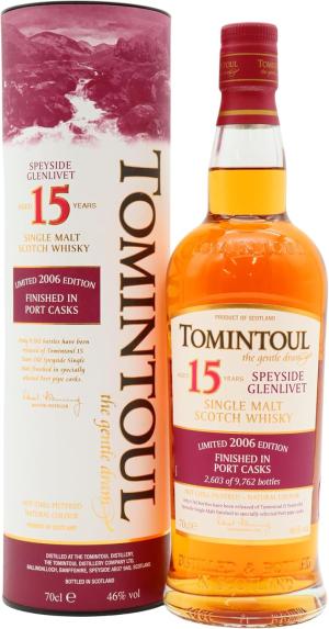 Tomintoul Single Malt Portwood Finish 2006 15 year old