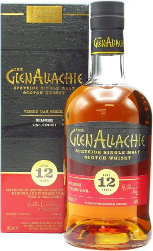 GlenAllachie Virgin Oak Series Spanish Oak Wood Finish 12 year old Whisky