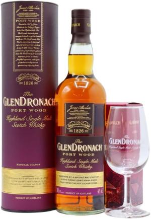 GlenDronach Portwood Whisky With Copita Glass