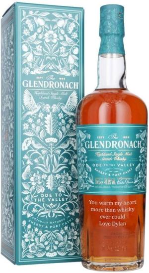 Personalised Glendronach Ode to the Valley Single Malt Scotch Whisky Gift for Men Custom Engraved Whisky Bottle Glendronach Ode Valley Custom Engraving Gift for Birthday Xmas Anniversary 70cl
