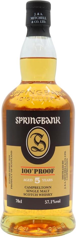 Springbank 5 year old 100 Proof Campbeltown Single Malt Scotch Whisky 70cl 571 ABV